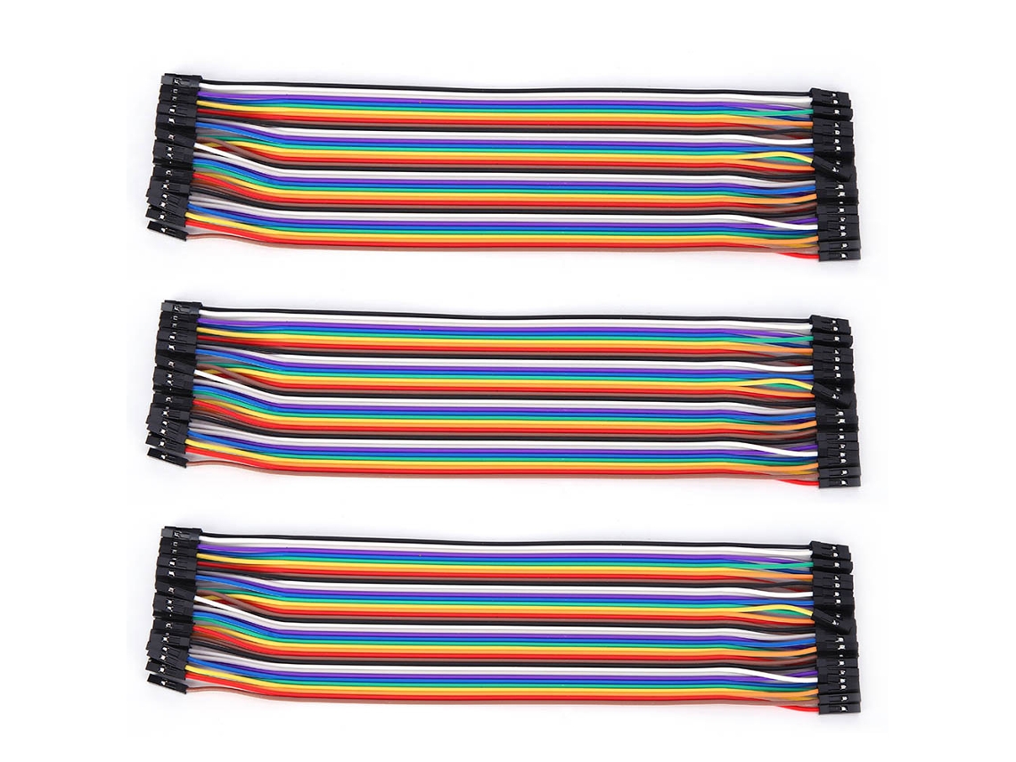 2026as-10pcs Cable Puente Hembra-hembra 2.54mm 20cm Componentes Electrónicos Jump Wire