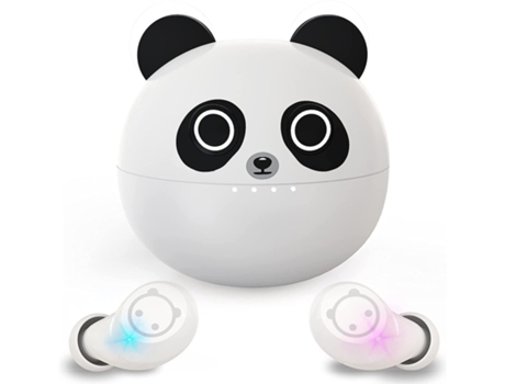 Auriculares Sem Duplo Controle Toque Horas BISBISOUS Bluetooth Blanco