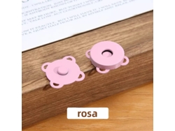 (rosa)10 Juegos De Hebillas Magnéticas De Metal De Ciruela De Costura Para Carteras, Bolsos, Accesorios De Bricolaje De Ropa