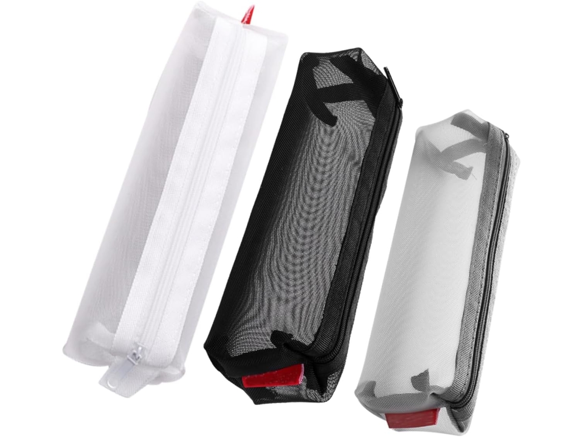 Estuche Portátil Transparente De 3 Piezas Nuobesty Para Lápices, Organizador Multifuncional Para Bolígrafos.