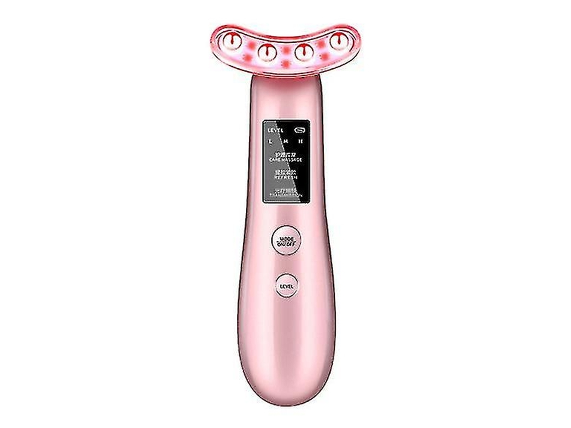 Instrumento de belleza para el cuello eliminador de arrugas antienvejecimiento calentamiento Facial masajeador vibratorio reafirmante oro rosa YEMAESRE