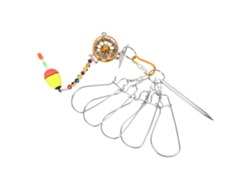Cinturón Para Peces Vivos Con 5 Anzuelos De Acero Inoxidable, Herramienta De Pesca, Clip De Sujeción Para Peces