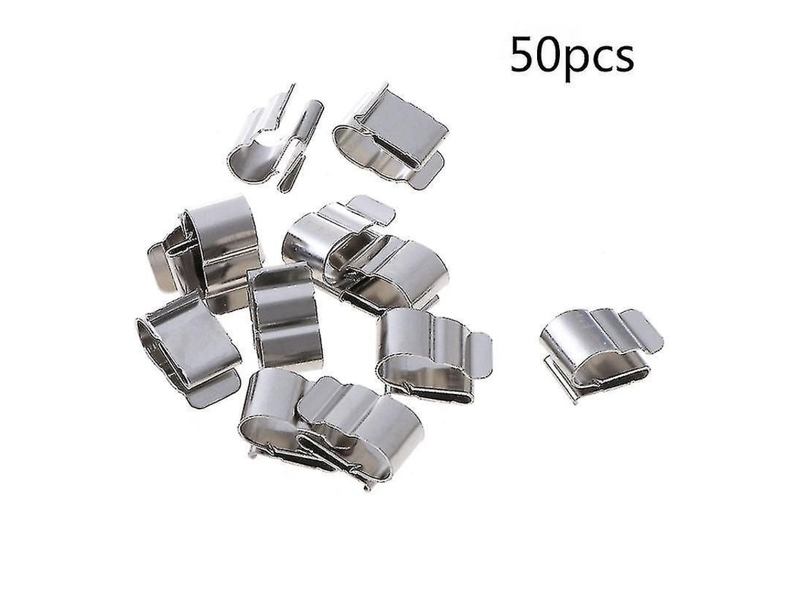 Clip De Acero Inoxidable 304 Para Instalación De Cables Solares, 2x6 Mm, 50 Unidades Srbtv