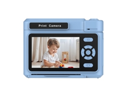 Cámara instantánea Chrui D15 con pantalla IPS de 2,4 pulgadas y compatible con impresión monocromática (azul)