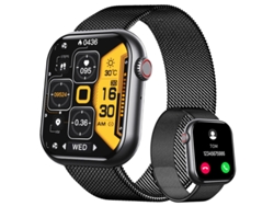 Smartwatch YIZHOOD TE560 resistente al agua Podómetro cardiovascular Negro