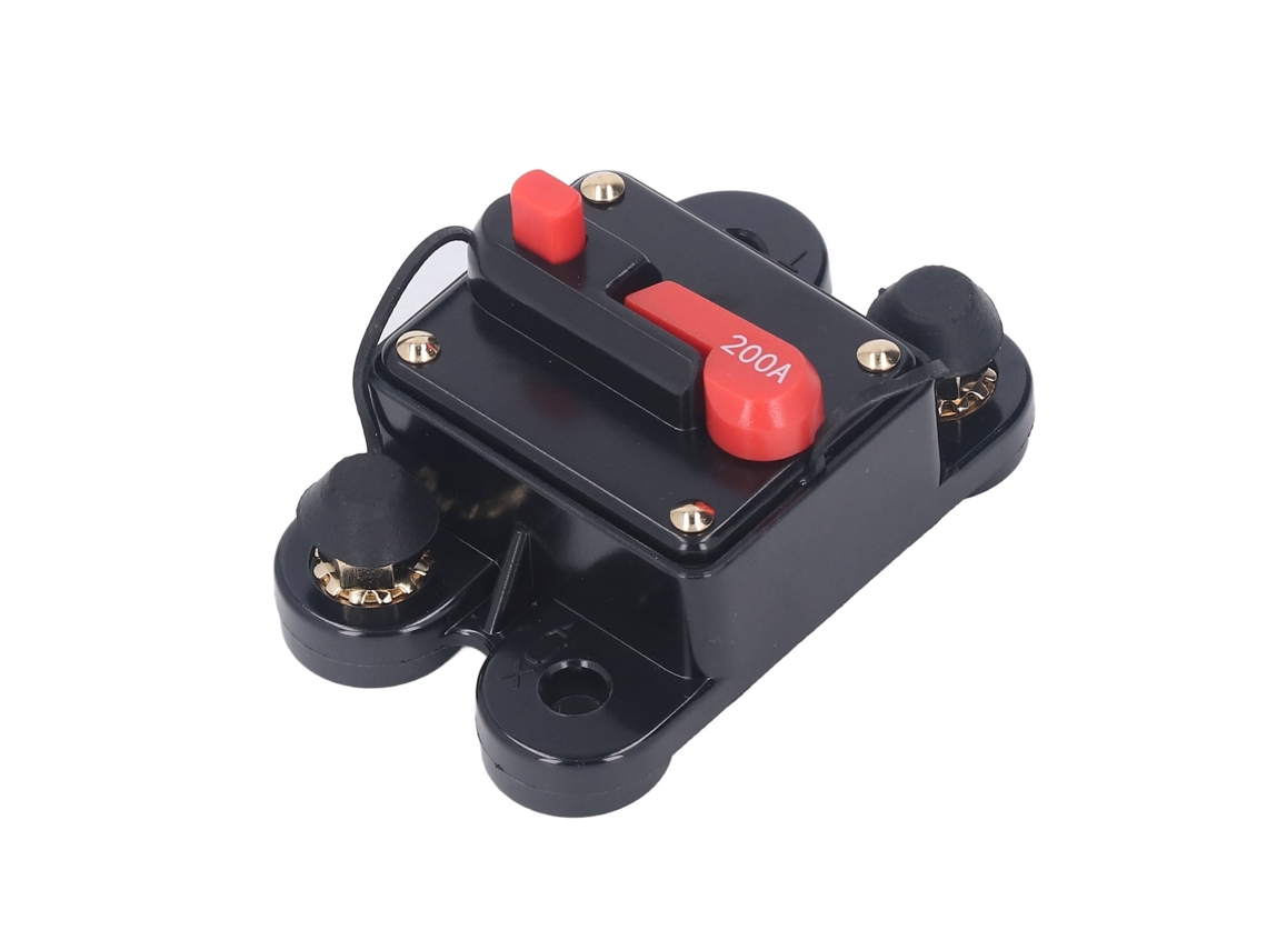 Disyuntor De Reinicio Manual De 1/4 Pulg., 200 A, Protección Contra Sobrecorriente De Cc, 12-48 V, Para Vehículos Y Motores.