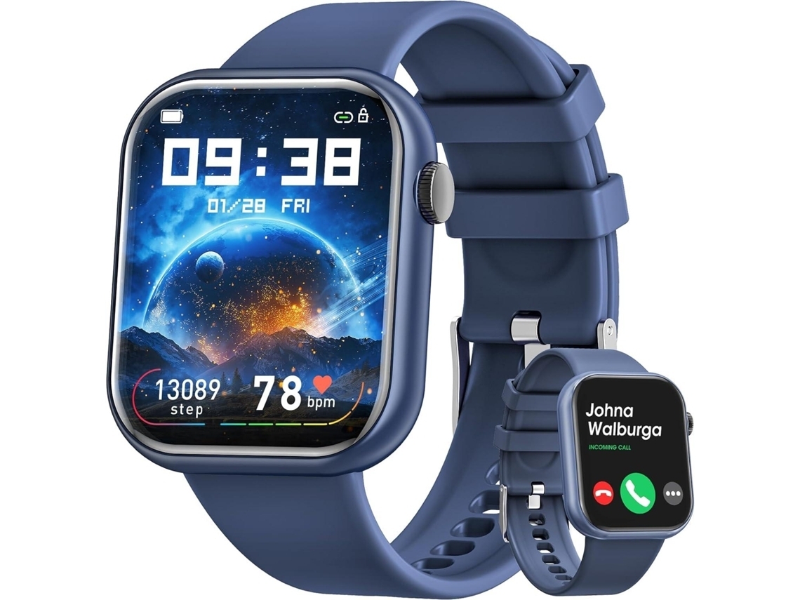 Smartwatch G20 1,85 Pulgadas con Funciones de Llamada y Fitness Tracker Azul
