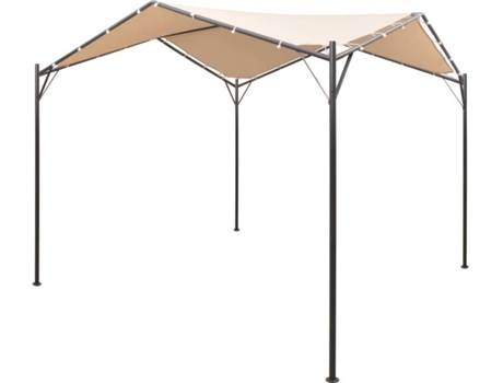 vidaXL Cenador carpa 3x3 m de acero beige