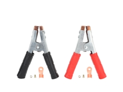 2 Pinzas De Tierra Profesionales Cromadas En Plata Para Soldadura, Con Mango Ergonómico Y Buena Conductividad.