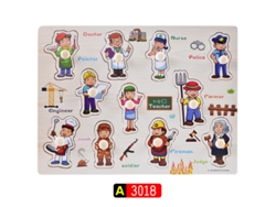 Juego de rompecabezas de profesiones Digitallab AHC5 (edad mínima 3 años)