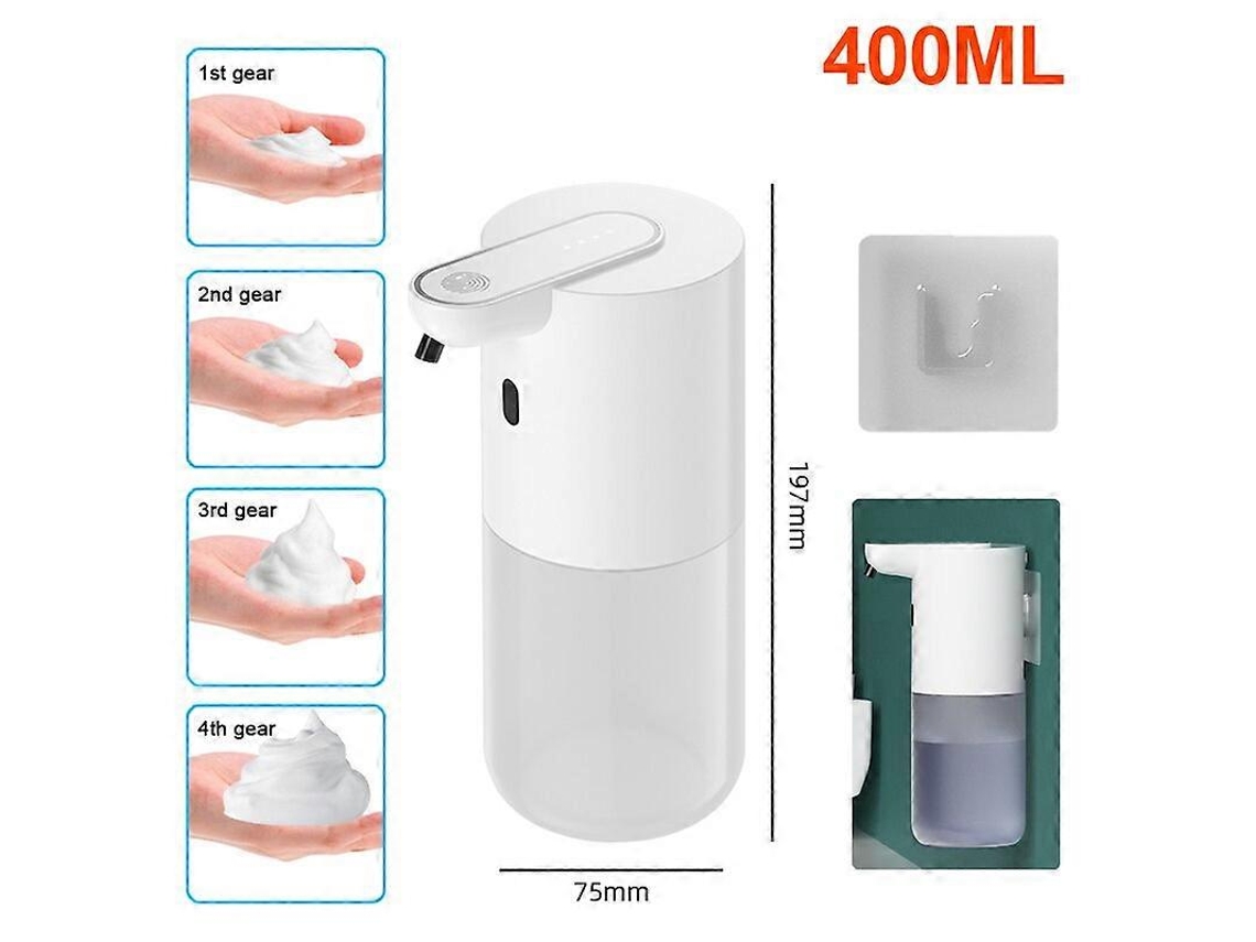 Dispensador automático de jabón líquido en espuma Rosewell con sensor infrarrojo, ajustable, sin contacto, de pared, para baño y cocina