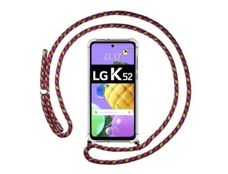 Carcasa LG K52 TUMUNDOSMARTPHONE Colgante Rosa