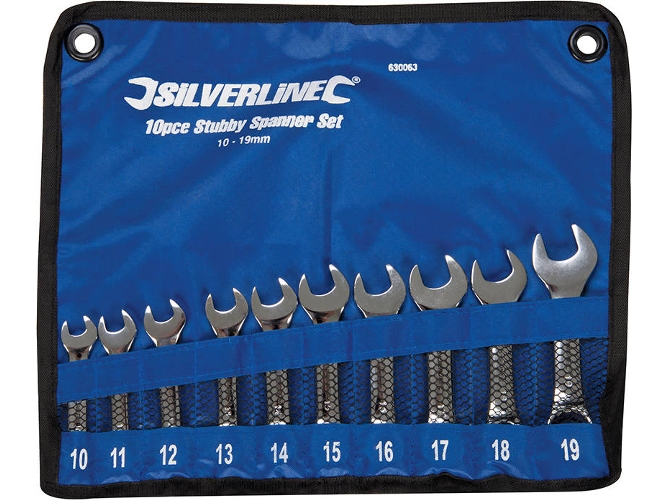 Conjunto de Llaves Combinadas SILVERLINE 630063 - 10 piezas