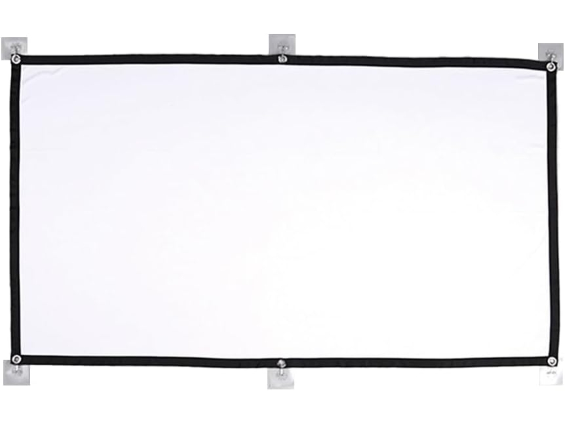 Pantalla De Proyección 16:9 De 150 Pulgadas Con Cortina De Densidad Suave Para El Hogar Y La Oficina.