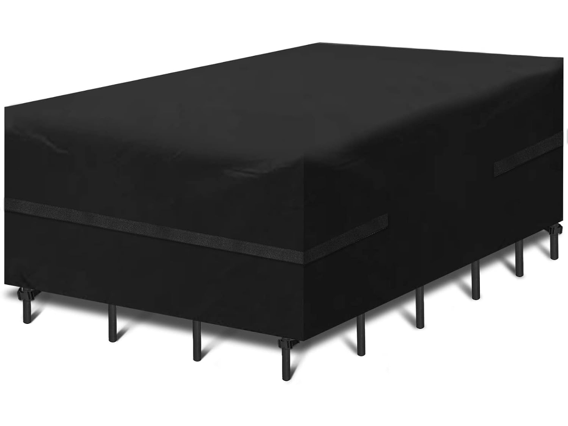 Funda para muebles de patio, impermeable, resistente al viento y duradera, para todo tipo de clima.