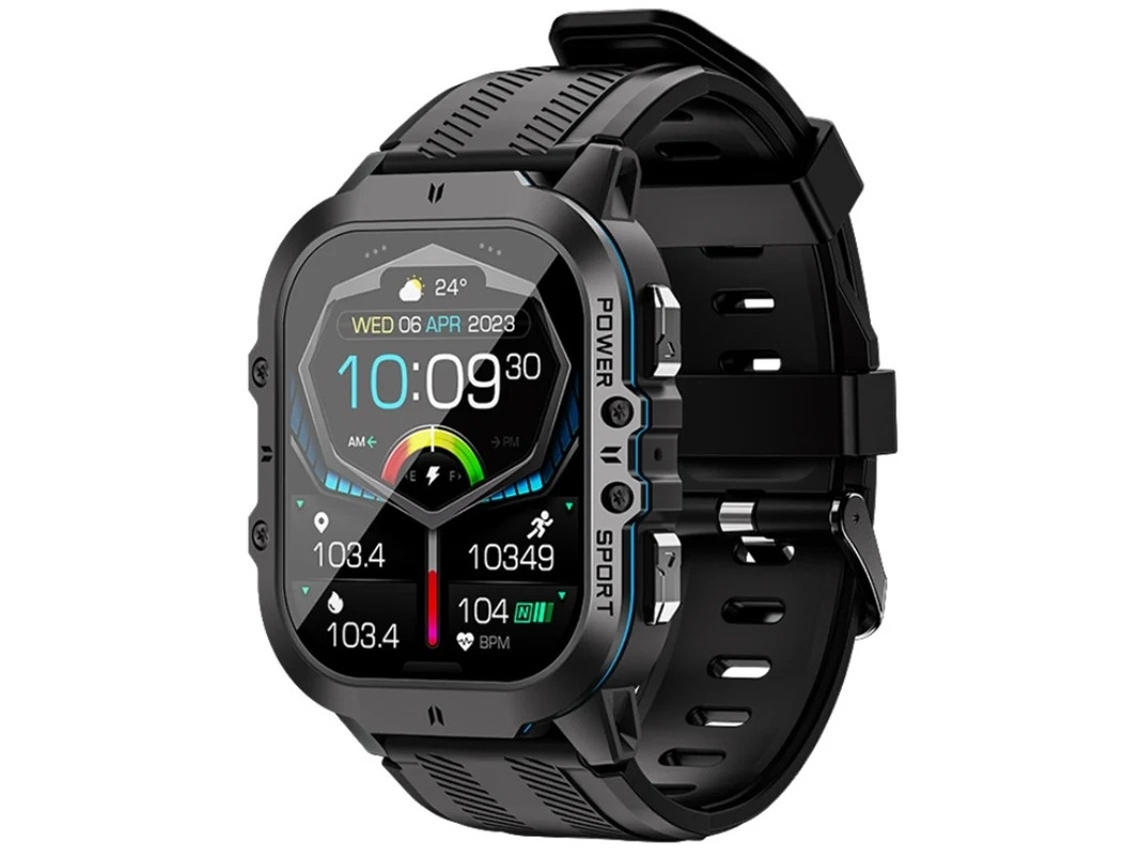 Reloj inteligente con llamadas Bluetooth, asistente de voz, monitorización de la salud femenina y modos multideportivos, azul Bestvite