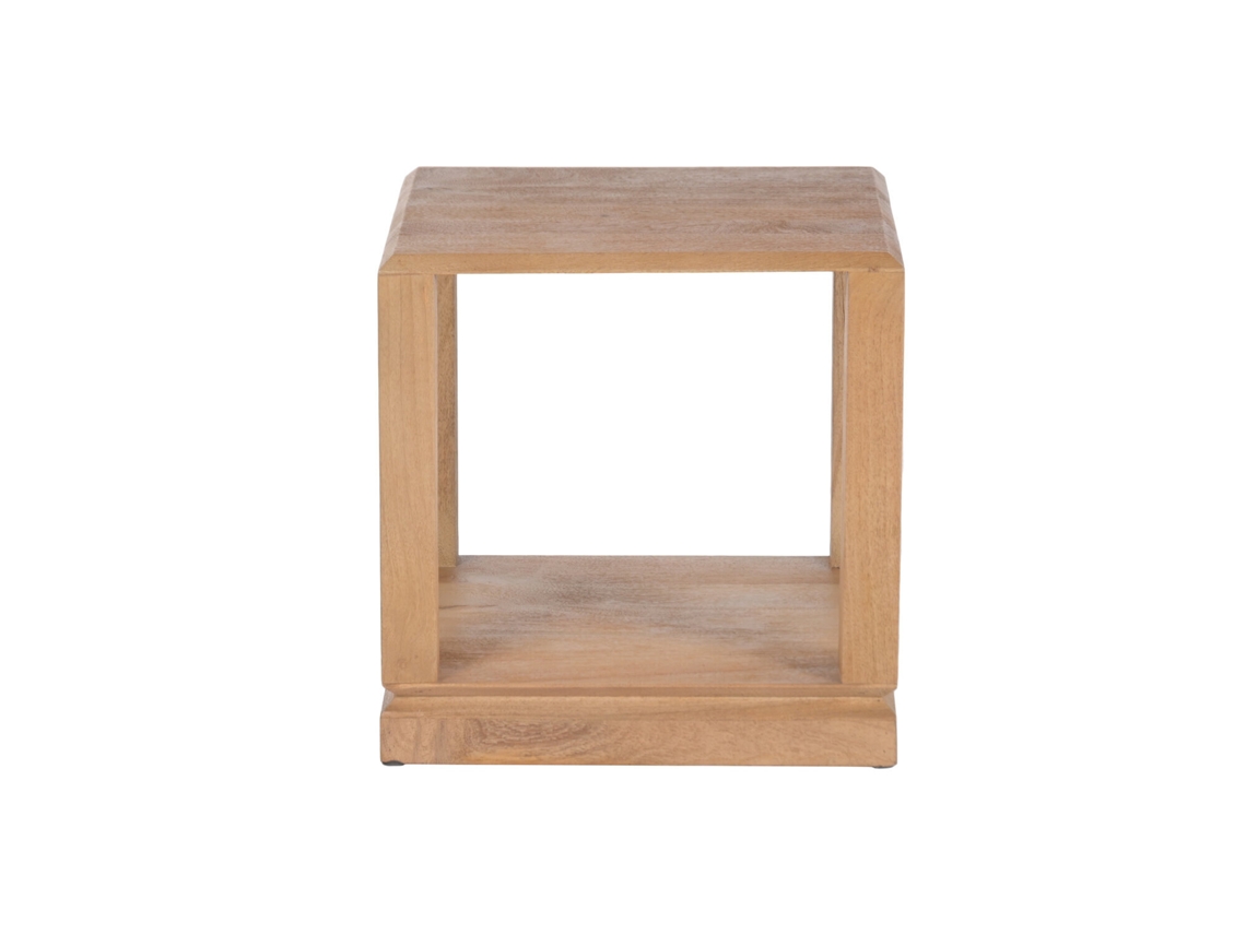 Mesita Auxiliar Mango Chorro De Arena 45x45x45cm