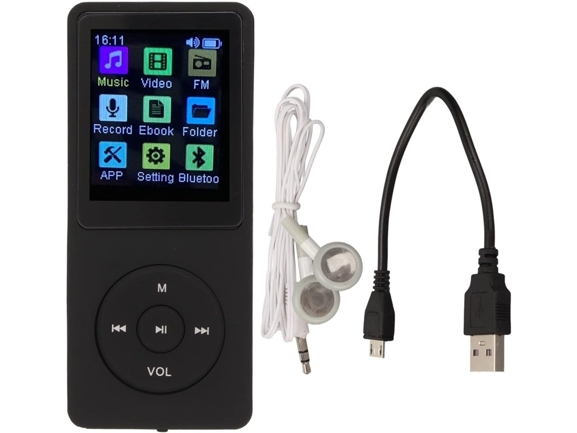 Reproductor De Música Digital Compacto Con Pantalla Lcd De 1 Pulgada Y Ranura Para Tarjeta De Memoria.