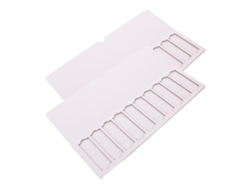 Estuche para portaobjetos de microscopio de vidrio resistente a productos químicos, 10 unidades.