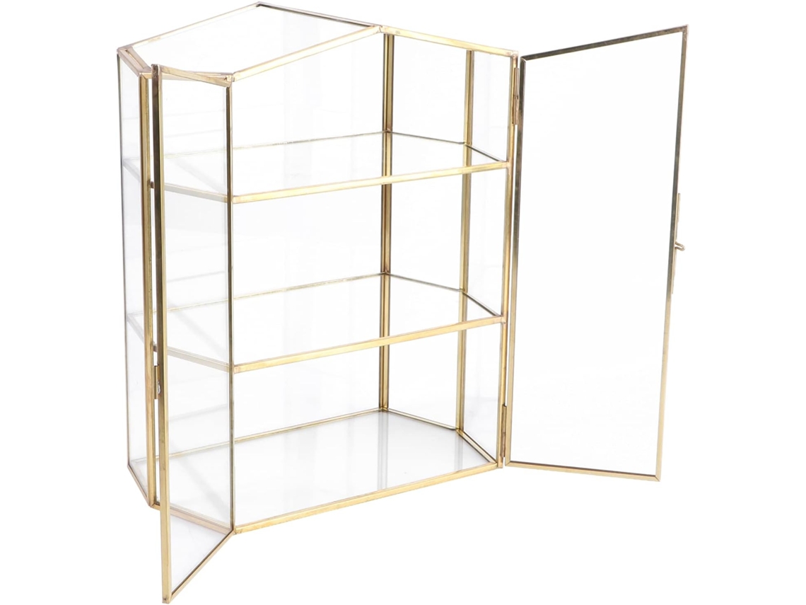 Caja De Almacenamiento De Vidrio Transparente De 3 Niveles Para Joyas Y Cosméticos, Organizador.