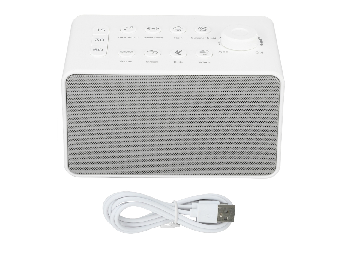 Dispositivo Portátil De Ruido Blanco Recargable Por Usb Con 8 Sonidos Naturales Para Dormir - Bebé, Adulto, Niño