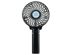 Mini ventilador portátil con batería recargable de 2000 mAh, duración de la batería de 3 a 8 horas, bajo nivel de ruido, carga USB, color negro USHION