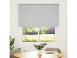 Maison Exclusive - Estor Enrollable Opaco Gris Claro 130x150 Cm Tela Ancho 126,6cm