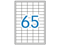 Etiquetas Adhesivas Removibles A4 Rectas 100 Hojas APLI (Blanco - 38 X 21,2 mm)