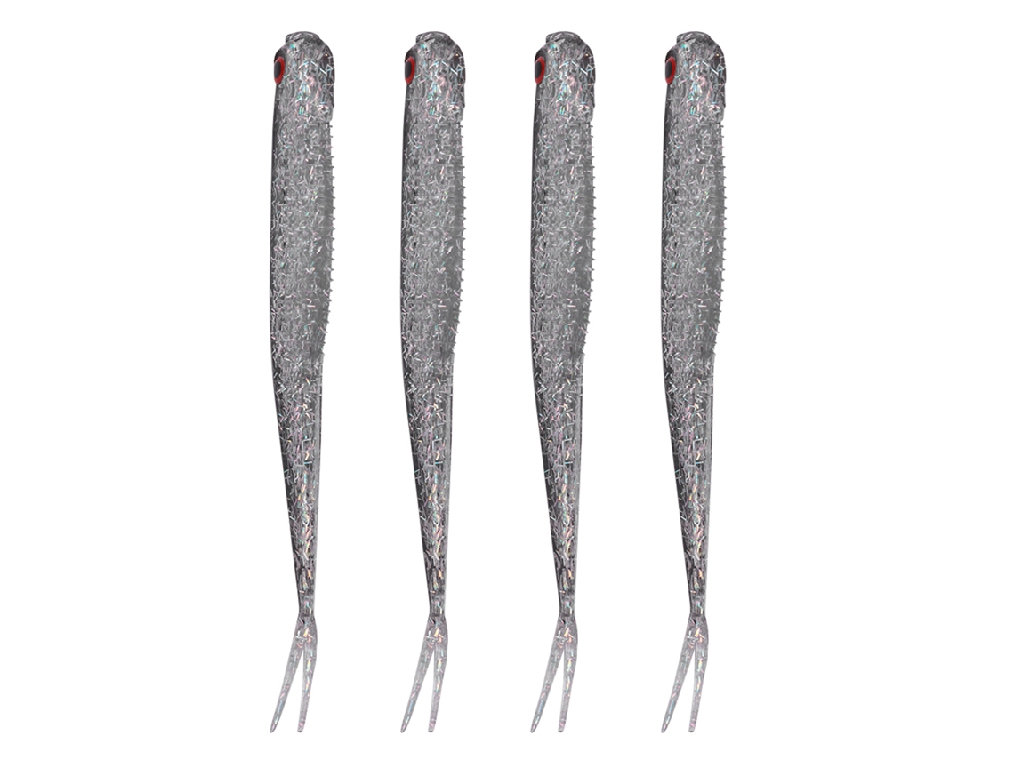 Isca De Simulação Peixe Ar58 123mm6.5g Isca Mole Bicolor Cauda Única Conjunto 4 Peças