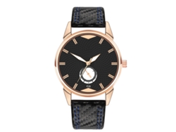 Reloj De Pulsera Masculino De Cuarzo Con Correa De Pu, Dial Redondo, Moda (azul)