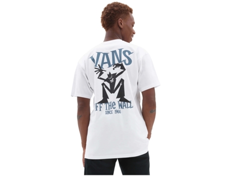 Camiseta de Hombre VANS Sketchy Friend Ss Algodón Blanco (XS)