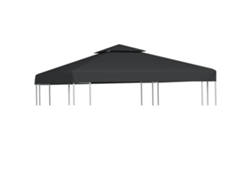 Cubierta De Repuesto De Cenador 310 G/m² Gris Oscuro 3x3 M