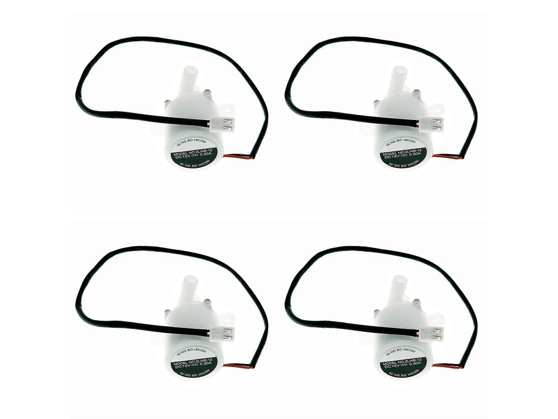 4x Zlwb 12 Hzb 12a/25bf Bomba de agua pequeña para máquina de hielo doméstica para máquinas de hielo Hzb 50/hzb 80/hzb 13f Dc12v 0.3a TAISHENGDA