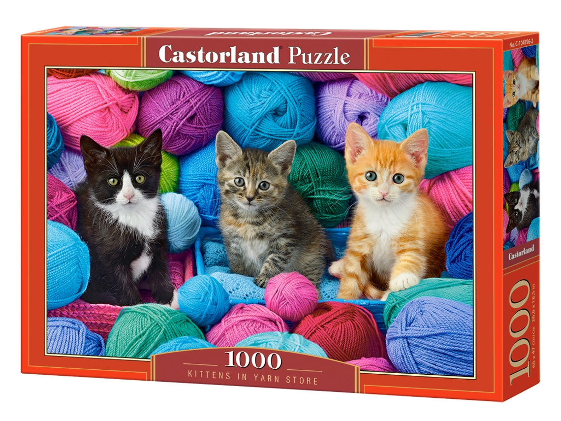 Puzzle CASTORLAND Kittens in Yarn Store rompecabezas 1000 pieza(s) Animales