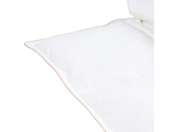 Edredão Luxuoso Com Enchimento Natural Beliani Eiger De Algodão Branco 150x200x1
