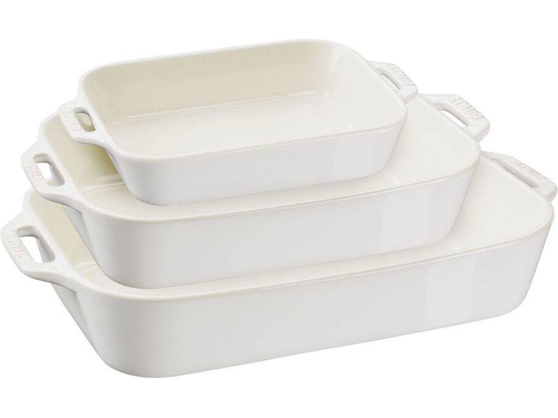 Bandeja para Asar STAUB (Blanco - Cerámica)