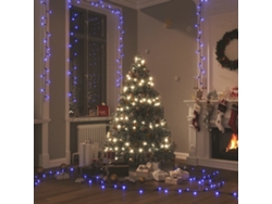 Lámpara Guirnalda de Luces 400 Leds 40 M 8 Efectos Iluminación Azul