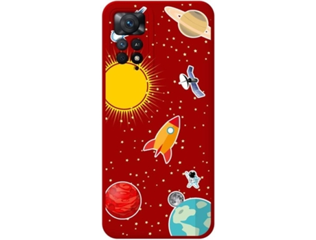 Carcasa Xiaomi Redmi Note 11 Pro TUMUNDOSMARTPHONE Silicona Líquida Dibujos Espacio Rojo