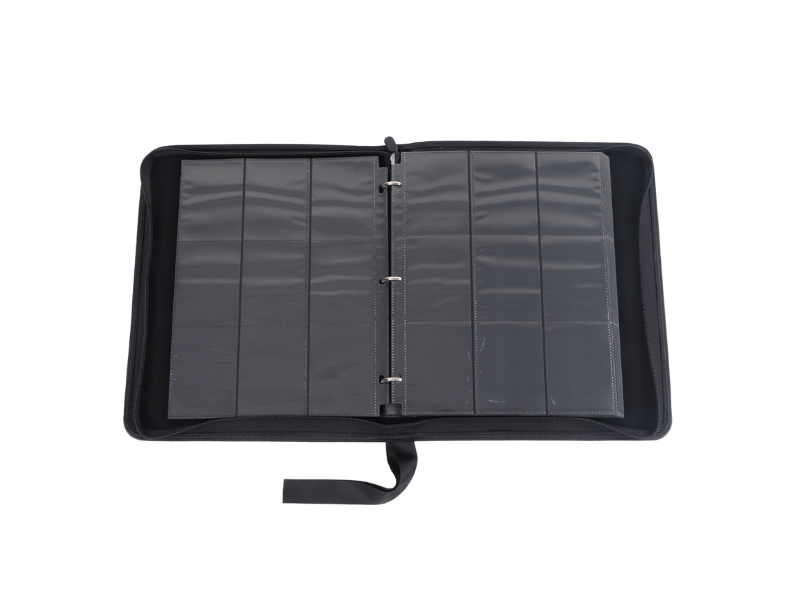 Carpeta para tarjetas coleccionables Walshlxq con 9 bolsillos y 40 páginas negras, protector de álbum para coleccionar tarjetas.