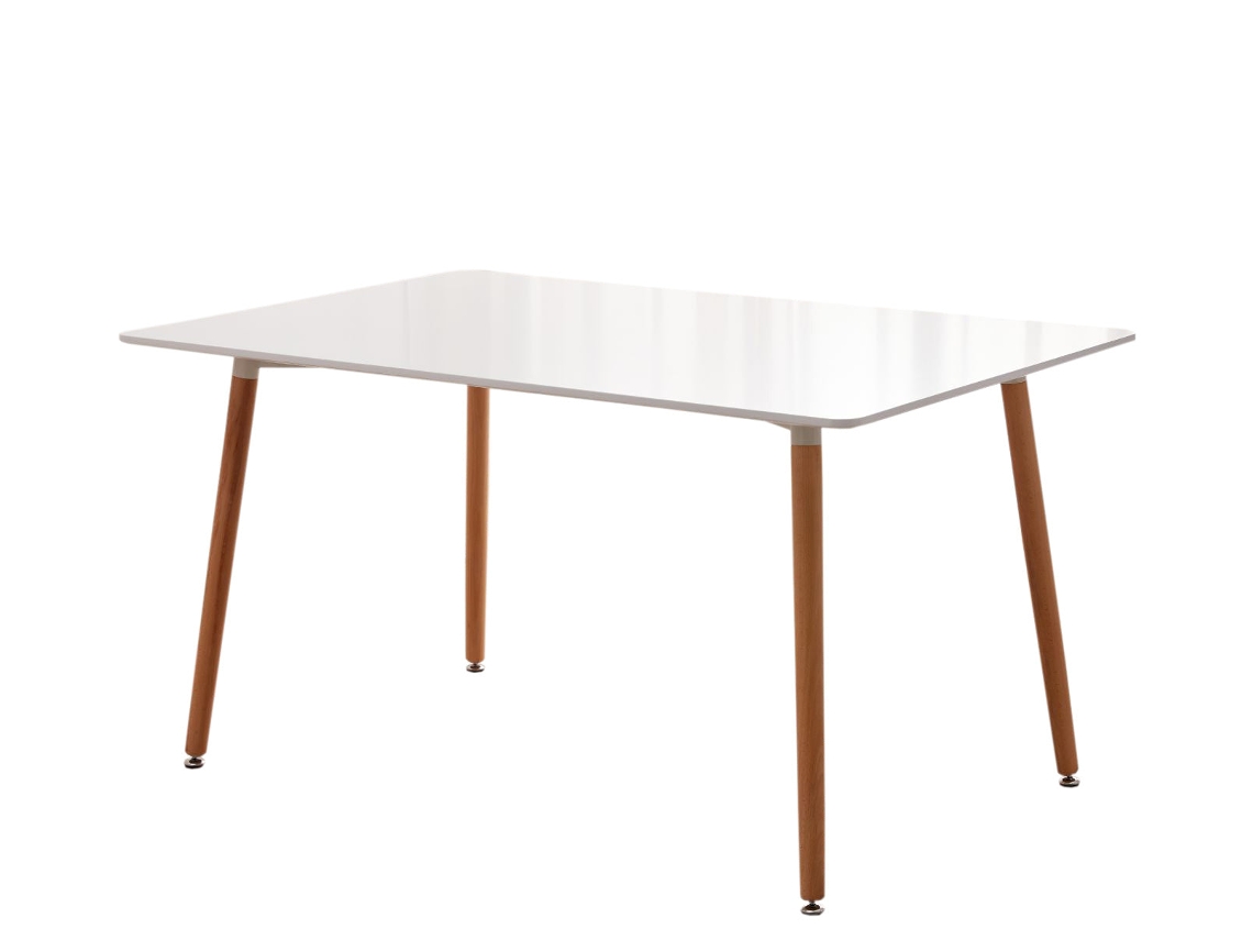 Mesa Nordica de Comedor o Cocina Viken 120cm Blanco SALDOSYSTOCKS