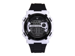 Reloj Digital Para Hombre, Estilo Estudiantil, Correa De Silicona, Resistente Al Agua, Informal, Blanco.