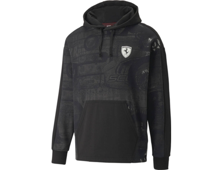 Sudadera PUMA Ferrari Race Aop (Negro - XS)