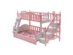 Litera En Miniatura De Estilo Europeo Para Casa De Muñecas Con Escalera.