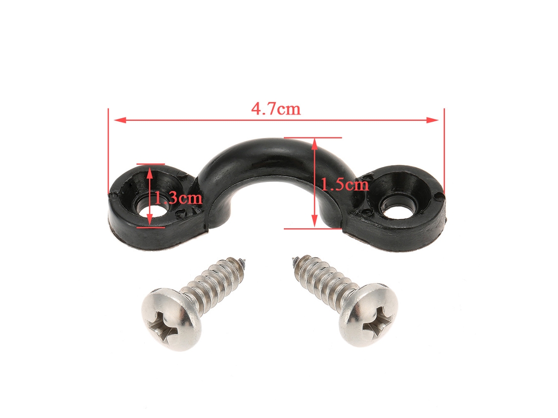 Kit De Amarre Con Cuerda Elástica De Nailon De 5 M Y 5 Mm Para Kayak Y Barco, Con Argollas De Soporte Y Tornillos.