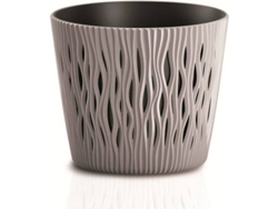 Maceta PROSPERPLAST Sandy Round (Beis - 22.5 x 22.5 x 19.2 cm)