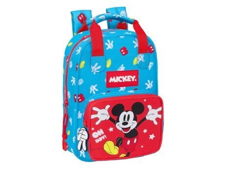 Mochila Escolar MICKEY MOUSE CLUBHOUSE Fantastic (Azul - Rojo - Poliéster 300D)