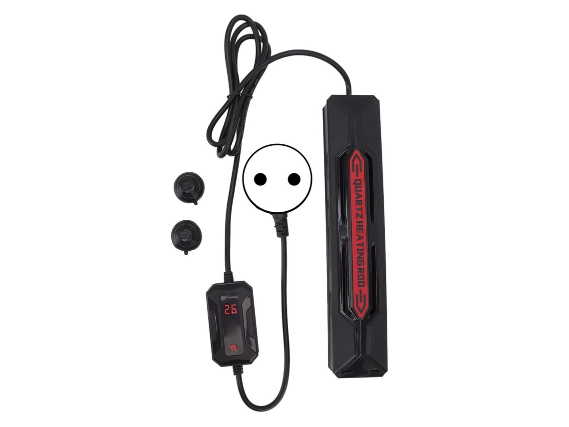 Calentador para acuario de 800 W con brazo de cuarzo a prueba de explosiones y pantalla LED de temperatura, enchufe europeo estándar de 220 V. GOKOCO