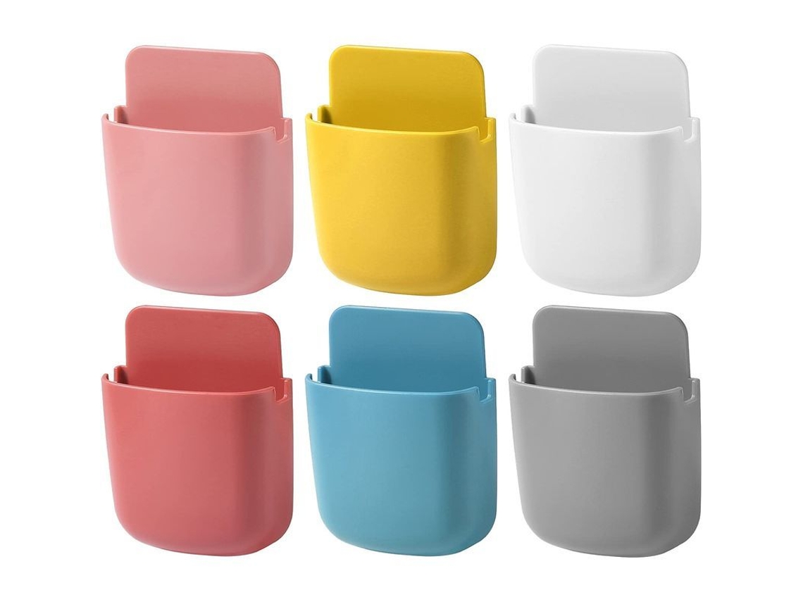 Soporte Para Mando A Distancia, Organizador Autoadhesivo De 6 Piezas, Cajas De Almacenamiento De Pared