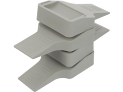 Juego De 4 Topes De Puerta Para Proteger Los Muebles, Prácticos Accesorios De Seguridad Para El Hogar, Color Gris.