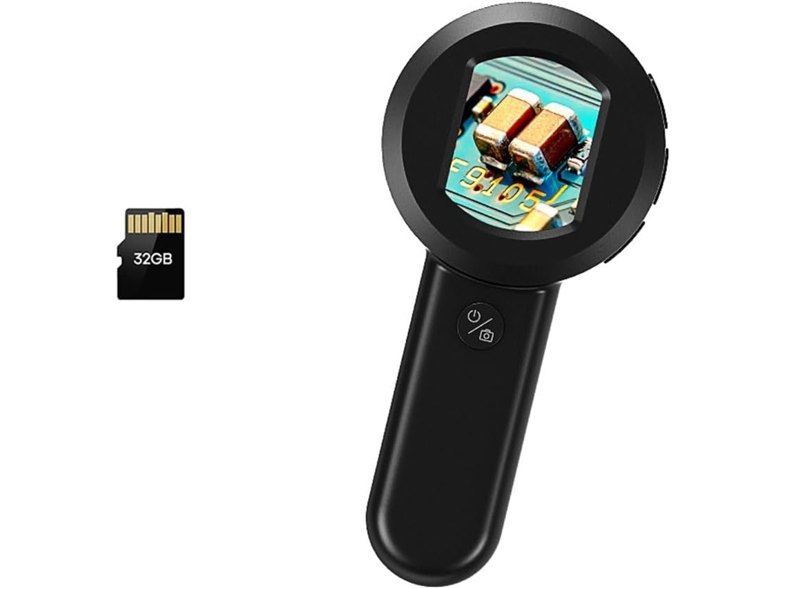 Microscopio De 100x (aumento De 2", Luz Y Uv) Para Instalar Y Usar.